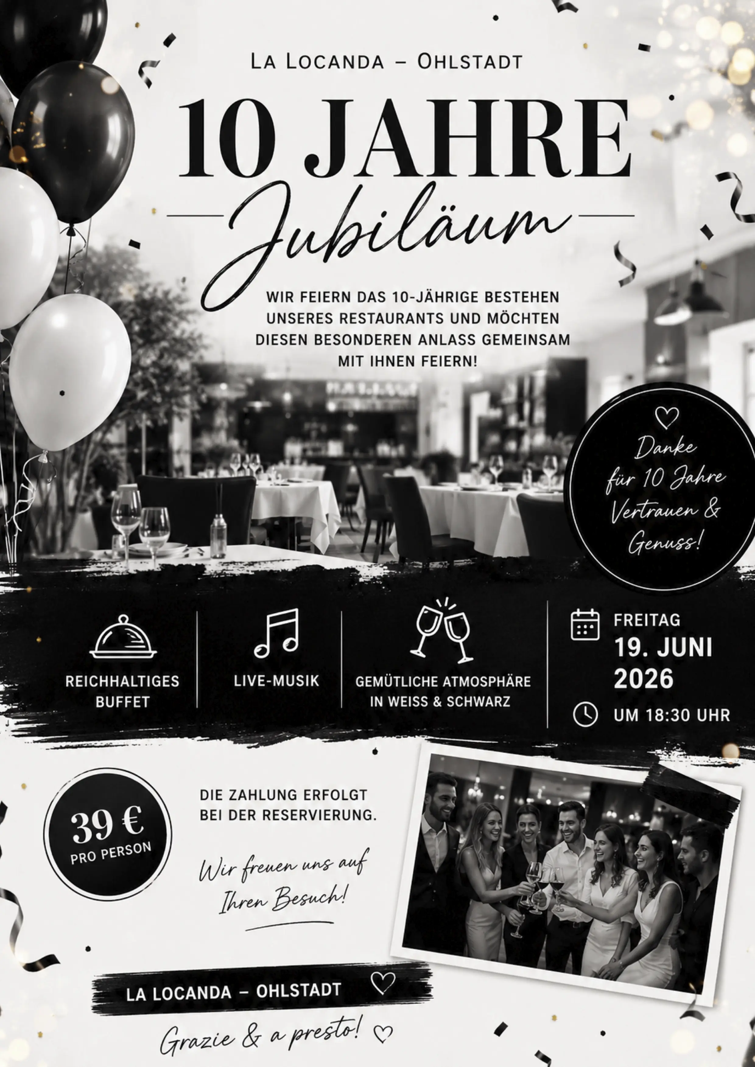 10 Jahre La Locanda Ohlstadt Jubiläum